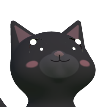 Midnight, a black cat